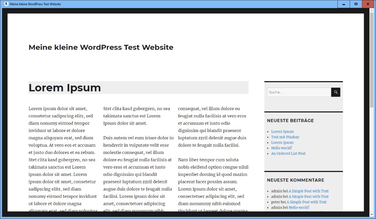 So werden Deine Texte ganz einfach mehrspaltig - mehrspaltiges CSS-Layout mit WordPress - nachher
