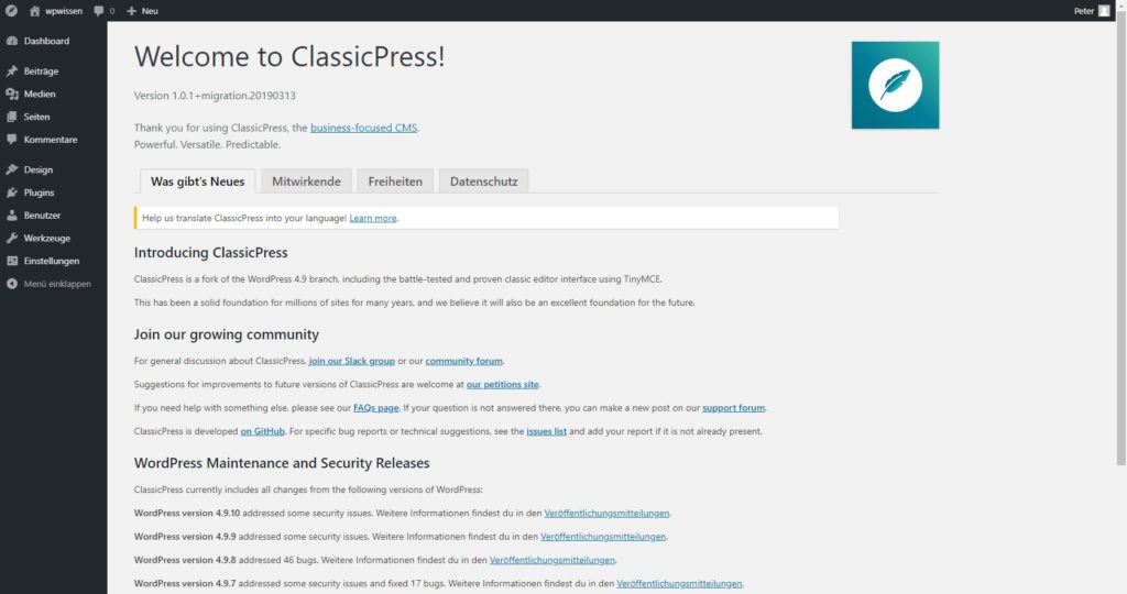 Erfolgreiche Migration von WordPress zu ClassicPress
